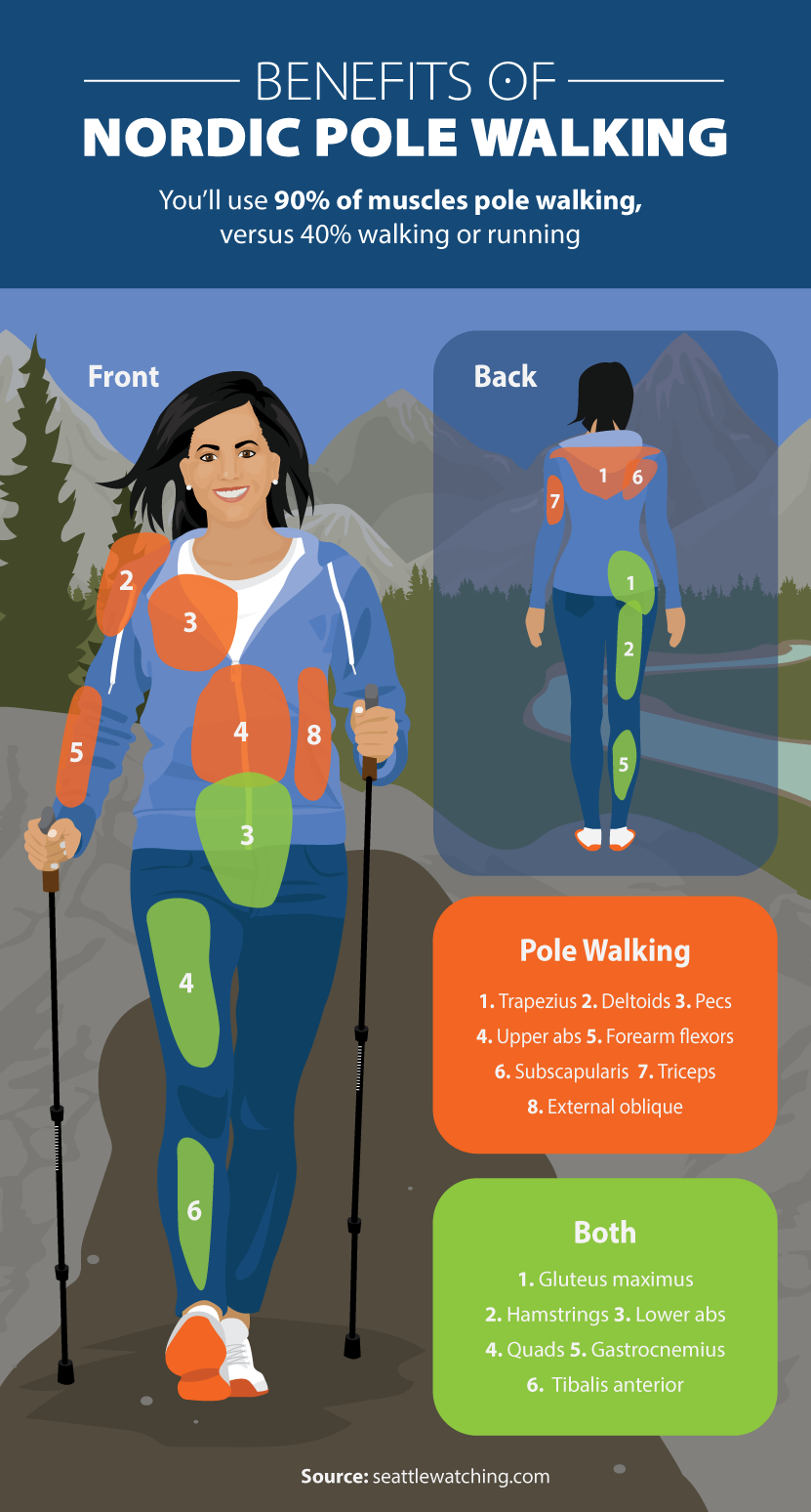 benefits nordic pole walking ()